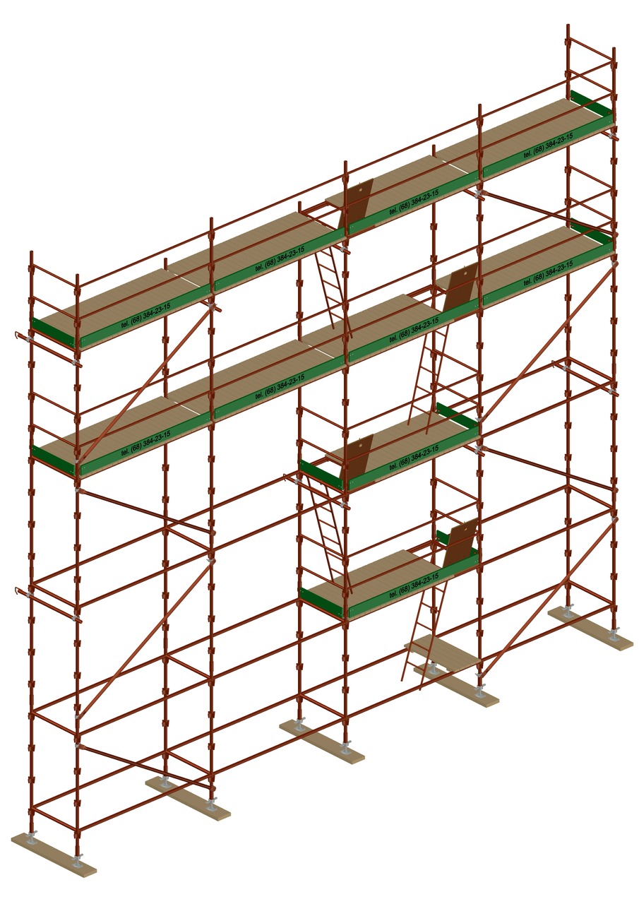 Model rusztoania z dwoma poziomami